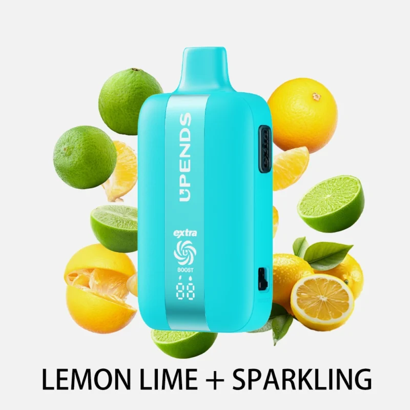 UPENDS UP7 – 35,000 Puffs, Extra Button for Dual Flavor, Lemon Lime + Sparkling